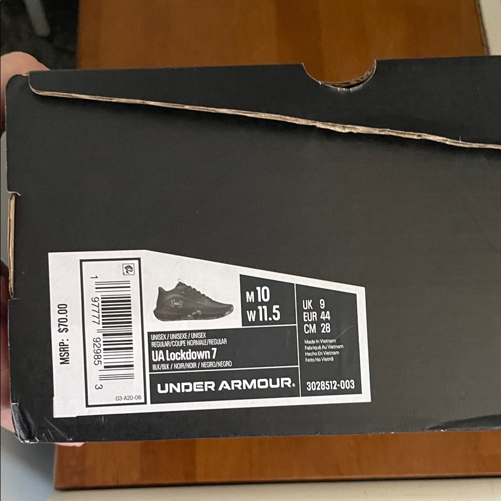 Under Armour Black Sneakers
